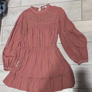Zara Women's Mini Dress in Dusty Rose